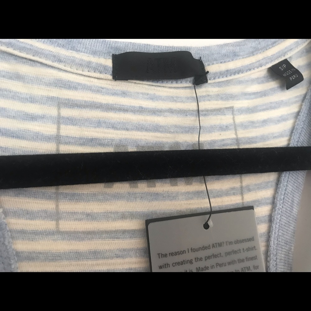 ATM Striped Racerback Tank Dress - Picture 9 of 9